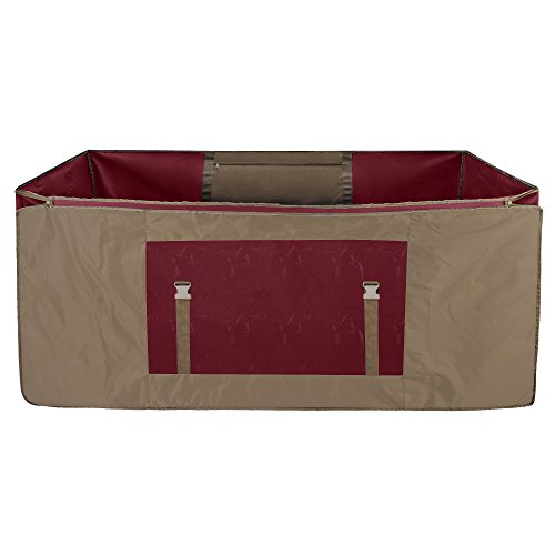 Elf Stor 83-DT5172 Premium Red Rolling Duffle Style Christmas Storage Bag-Holds Trees up to 12 Feet, Foot