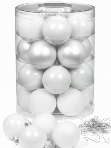 Inge Glas Weihnachtskugeln mit Haken | Schöne Christbaumkugeln aus...