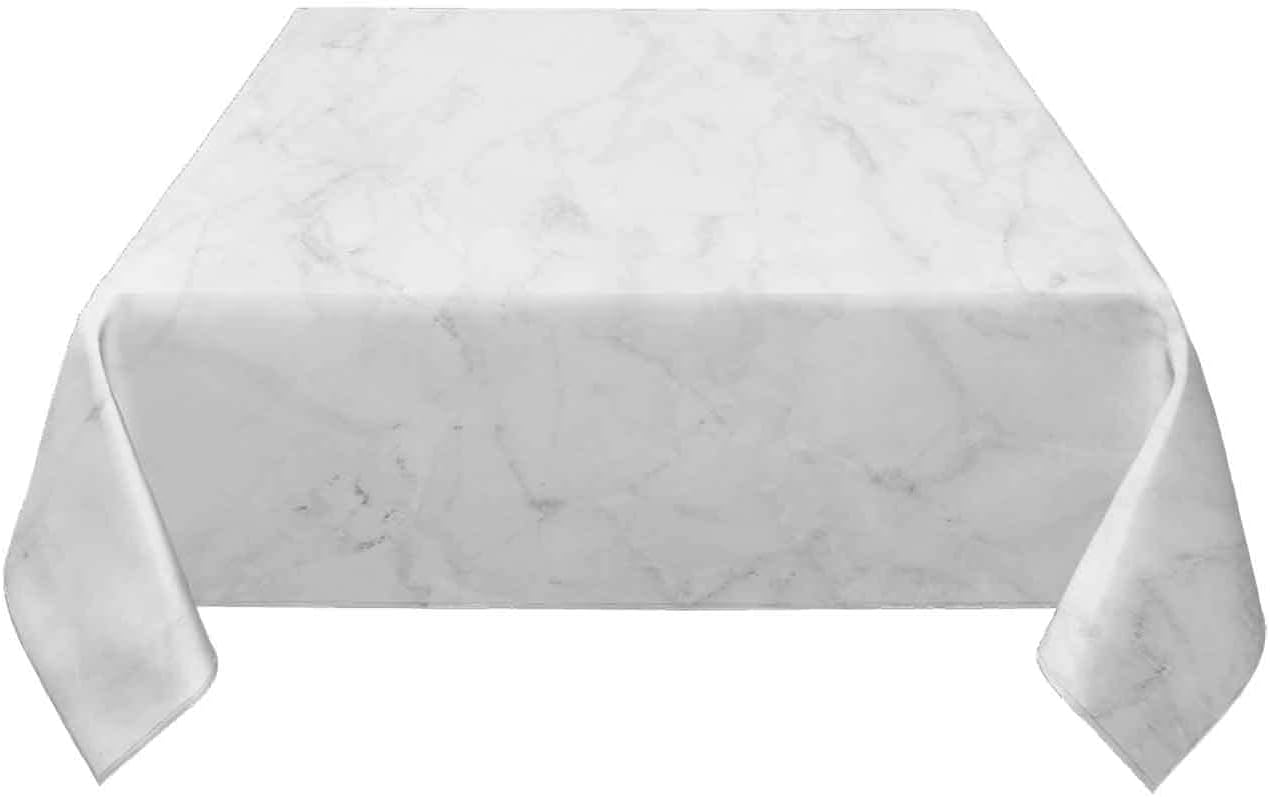 Waterproof Square Tablecloth 70x70 Inch, Washable Fabric Table Cloth for Picnic Camping Patio, Abstract Marble Texture Print Stain-Proof Table Cover, Reusable Tablecloths