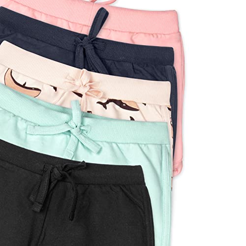 Image of Real Basics Premium Multicolour Cotton Shorts for Girls (Pack of 5)