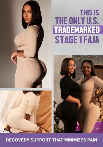 Snatched Body Fajas Colombianas | Faja Shapewear for Women with Sleeves | Stage 1 Faja Post Surgery BBL & Lipo 3603