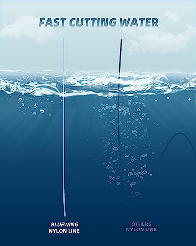 Image of BLUEWING Monofilament Fishing Line Clear Mono Fish Wire Thin Diameter String 6-400 lbs, 50-3000 Yards