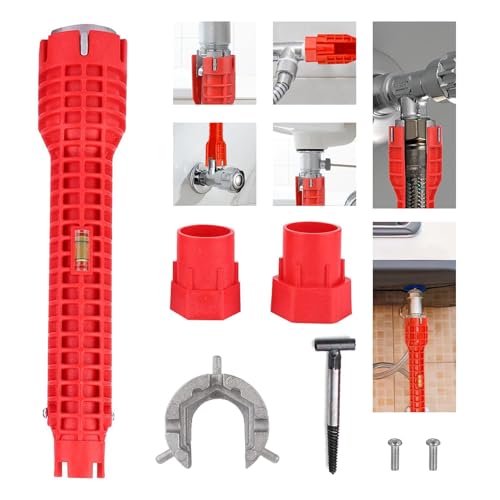 Tap Spanner & Basin Wrench for Tight Spaces 8-in-1 Tap Wrench Tool