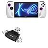 BoxWave Smart Gadget Compatible with ASUS ROG Ally Z1 Extreme – AllReader SD Card Reader, microSD Card Reader SD Compact USB – Jet Black