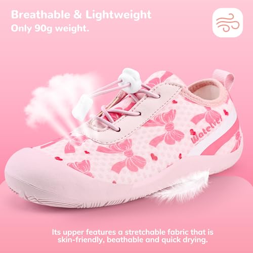 Image of WateLves Wide Toddler Water Shoes Kids Barefoot Athletic Sneakers Girls Boys Quick Dry Aqua Socks for Beach Hiking Swim Kayak Sport Accessories, Camping Essentials