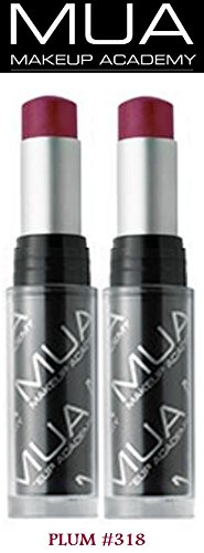 MUAINTENSE COLOR MOISTURE BALM #318 PLUM Make Up Academy (SET OF 2 NEW/SEALED TUBES)