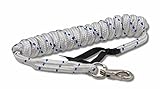 busse westernrope aus Nylongewebe AMKA Bodenarbeitseil Bodenleine Westernrope mit Bull Snap und Lederenden 4,20 m