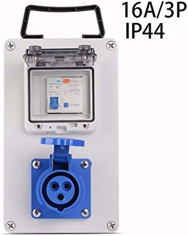 Davitu Electrical Equipments Supplies - Industry Socket Distribution Box Portable Plastic Group Combine 16a 63a Waterproof Control Box 380v 220v Outdoor - (Color: Purple)