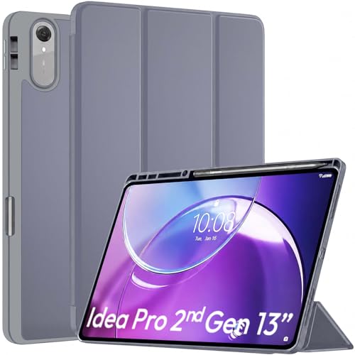 Image of ProElite Cover for Lenovo Idea tab Pro 2nd Gen 13 inch 2026 case Cover [with Pen Holder], Soft Flexible Flip Case Cover for Idea tab Pro 2nd Gen 13 inch 2026 [Recoil Series] - Lavender