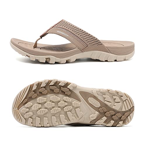 Image of Men's Flip-Flops, Thongs Sandals Durable Comfort Slippers for Beach