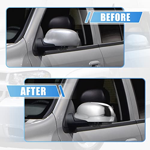 X Autohaux Pair Car Exterior Chrome Plated Power Full Mirror Cover Cap For Chevrolet Trailblazer For Gmc Envoy 2002-2009 For Buick Rainier 2004-2007 #TOP1