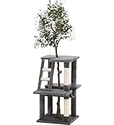 不二貿易 キャットタワー 幅71.5×奥行45×高さ165×cm グレー フェイクグリーン オリーブ ハンモック 爪とぎ ロータイプ ねこの休ら木 58205