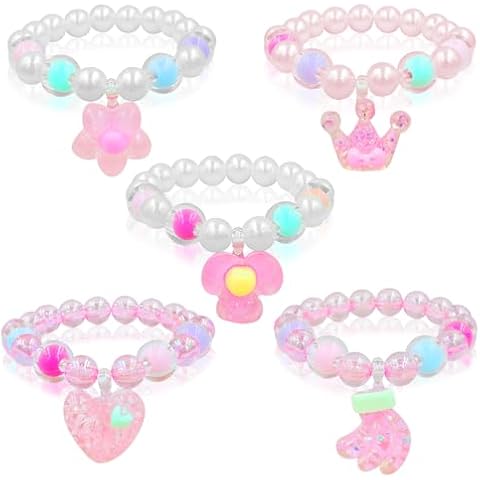 Yeefunjoy 5Pcs Girls Charm Bracelet Set Cover