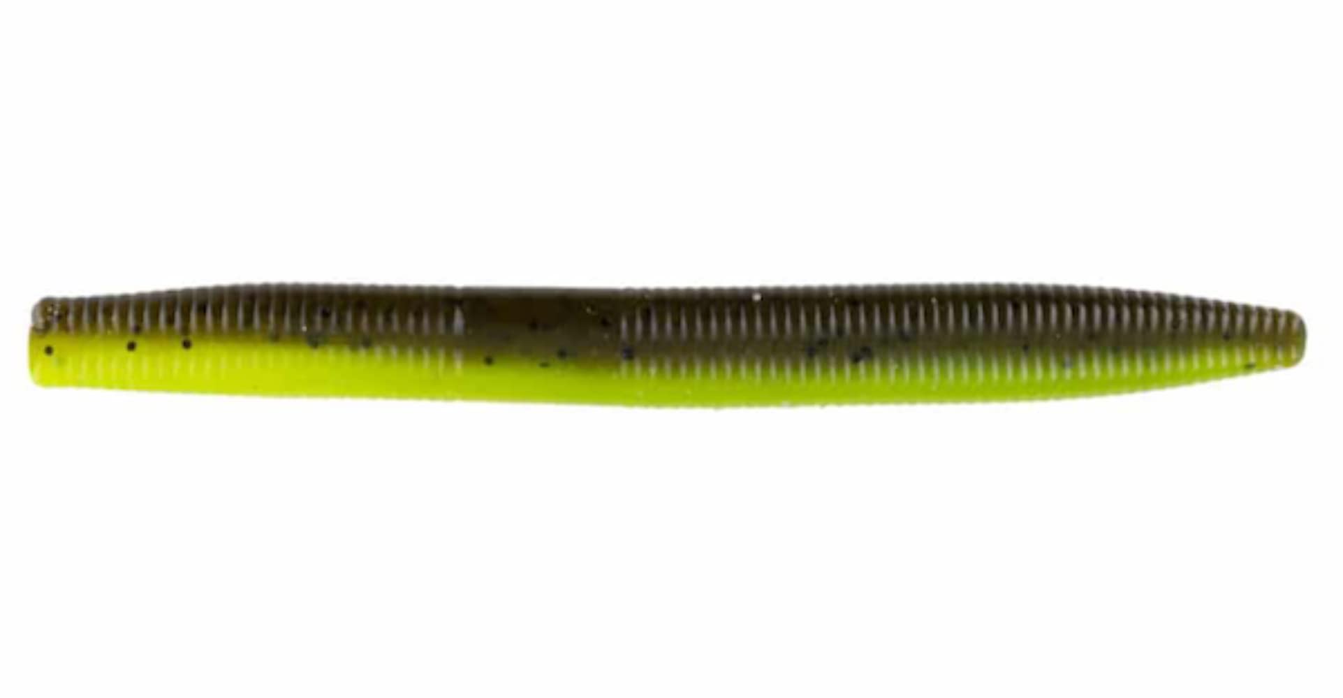 Big Bite Baits5FATSTK-06 5" Fat Stick Green Pumpkin/Chartreuse Laminate