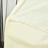 Outsunny 600D Oxford Cloth Furniture Cover, 2 Seater Sofa Protector for Garden Patio, Outdoor, Waterproof, Beige, 140L x 84W x 56/94H cm - Image 6