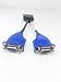 JDYYICZ DMS-59 to VGA Splitter for Dual Monitor Setups or as a VGA Adapter Y Cable Cord