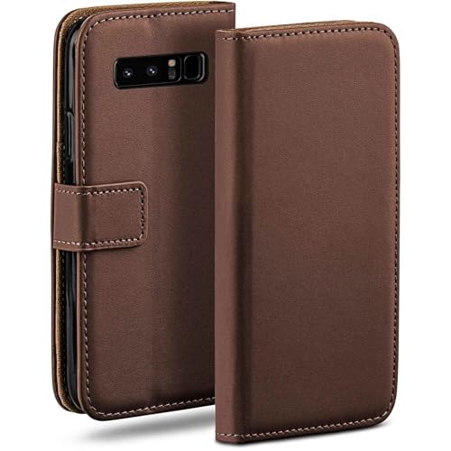 Funda para Samsung Galaxy Note8 moex en cuero vegano premium marrón óxido