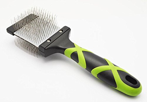HelloPet USA - Small 2 Sided Flexible Slicker Brush