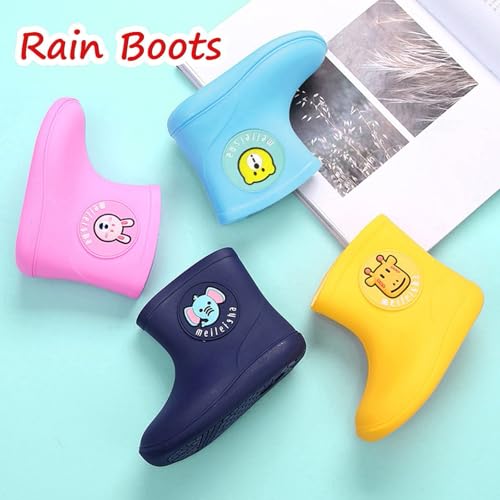 Toddler Kids Baby Girls Cartoon Rubber Waterproof Rain Non-Slip Shoes Rain Boots For 1-6 Years Old Toddler Rain Boots3