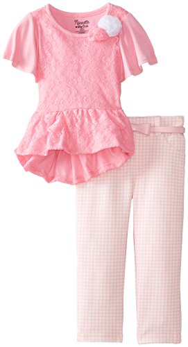 Nannette Little Girls' 2 Piece Print Pant Set