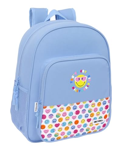 Sac à dos bleu SMILEY World adaptable pour éviter le mal de dos junior