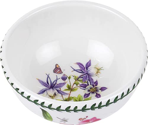 Portmeirion Exotic Botanic Garden Individual 5.5” Fruit Salad Bowl | Set Of 6 With Assorted Motifs | Dishwasher, Microwave, And Oven Safe | For Cereal, Breakfast, Or Dessert | Made In England #TOP5