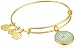 Alex and Ani Words are Powerful More Peace EWB Shiny Gold Bangle Bracelet