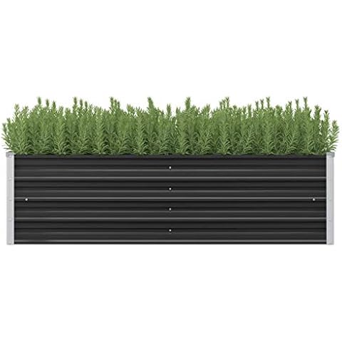 Jardinière Tidyard Anthracite 160 cm Cover