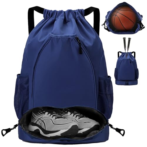 YOUYIKE Mochila Cuerdas para Mujer Hombre, Mochila de Tenis Capacidad para dos Raquetas, Resistente al Agua, Bolsa de Deporte con Compartimento Inferior, para Compras Deporte Viaje