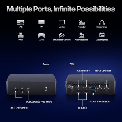 ASUS NUC 16 Pro AI Mini PC, Intel Series 3 Core Ultra 5 325, 16GB DDR5 RAM - 3