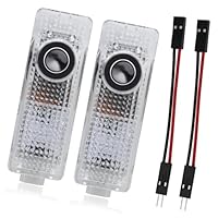 Anrbb Autotür Logo Projektor, 2 Stück Auto Logo Türbeleuchtung mit LED, Autotür Licht Projektor M Logo, Kompatibel mit BMW 1 2 3 4 5 6 7 Serie X1 X2 X3 X4 X5 X6, Auto Eingang Beleuchtung Zubehör