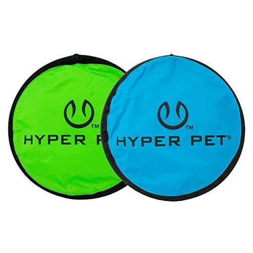 Hyper Pet Flippy Flopper 9" Flying Disc Soft Dog Toy, Floats in Water & Safe on Teeth, for All Breeds, Pack of 2 (Colors May Vary)