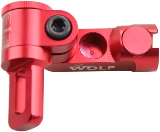 ZSHJGJR Archery Single Sided V-Bar Adjustable Mount Quick Disconnect Stabilizer Compound Bow Damping V-Bar (Red)