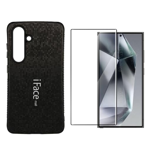 iFace mall Galaxy S25 �p �P�[�X & �����p �K���X�t�B�����Z�b�g 2�_ SC-51F SCG31 �J�o�[ �w��h�~ �y�� ���^ �X�g���b�v�z�[�� �M�����N�V�[ SC51F 6.2�C���` ���C�����X�[�d�Ή� ����~�� 2�d�\�� �ϏՌ�