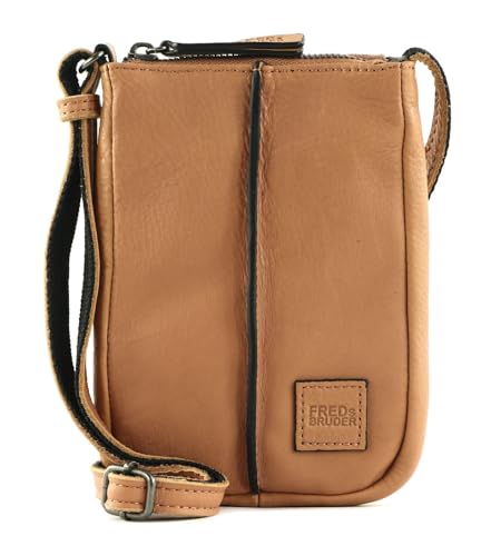 Sac pour téléphone portable en cuir marron pochette bandoulière femme Airy Hazel