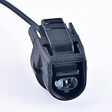 DECKBU 1 Pin Way Water Temperature Gauge Coolant/Knock Sensor auto Waterproof Connector Plug Wire Harness for Toyota 1UZ 1JZ 2JZ 3SGE GTE 90980-11428 (Black)
