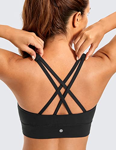 CRZ YOGA Butterluxe Strappy High Neck Sports Bra #TOP3