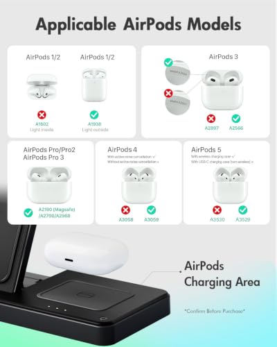 Wireless Charger iPhone Charging Station DROPS TO (BLACK ONLY) - image 4
