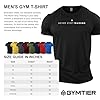 GYMTIER Never Stop Training Men's Gym T-Shirt Bodybuilding Training Workout Lifting Top Clothing, Black, 5XL #3
