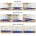 MARFULA Gymnastics Double Horizontal Bars 3Play Gymnastic Parallel Bars Uneven Bars with Mat Gymnastics Training Bar with 304 Stainless Steel Regulating Arms & Fiberglass Rail for Home Club Use