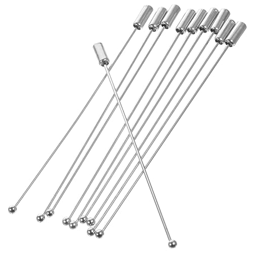 EXAOMBLE 90mm Metal Brooch Sticks 20pcs Boutonniere Pins with Round Ball Heads for Jewelry Making