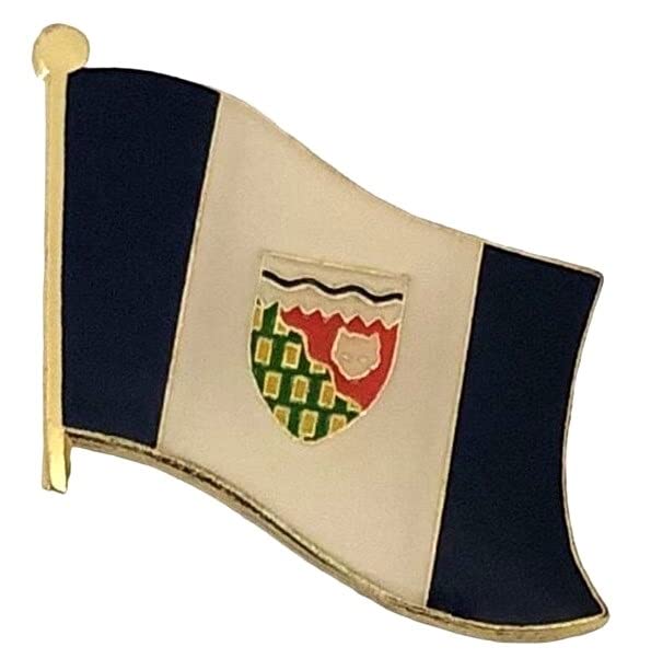 canadian province and territory flag lapel pins, enamel tie & hat pin badges for all canadian provinces and territories