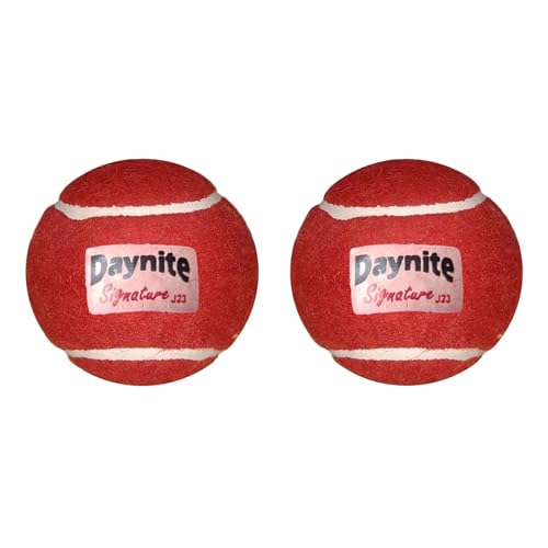 Image of Daynite Rubber The Super Cricket Tennis Heavy Weight Cricket Ball Red (Pack of 2)