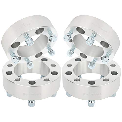 WHEELTECH 4pcs 2" 5x5.5 to 5x5.5 Wheel Spacers 5x139.7mm for Dodge RAM 1500 | for Ford F-150 with 1/2" Studs