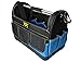 YPC Pioneer Werkzeugkorb XXL – Profi tragbare Werkzeugtasche mit stabilem Boden, Wasserfest, Reißfest, Schultergurt mit Polster & Metall-Handgriff, Blau-Schwarz, 45x35x23cm – 20 kg Tragkraft