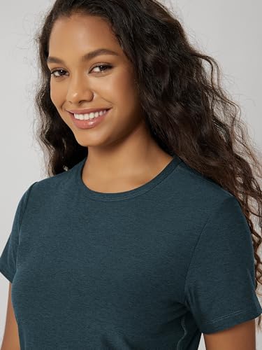 Image of ODODOS Women's Short Sleeve Performance T-Shirts - Ultra Soft odSTRATUM Tech Crew Neck Tee UPF 50+ Essential Top
