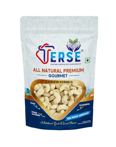 Image of TERSE Premium Natural Whole Cashews 200g Value Pack | Dry Fruits, Kaju, Healthy Snacks | Unsalted Cashew Nuts | Crunchy, Nutritious & Delicious Nuts | Rich in Protein, Magnesium & Phosphorus
