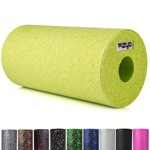 FIZYO Rullo Fasciale in Schiuma EPP – Fascia Roller per Fitness, Yoga e Riabilitazione, Rullo Massaggiante per Schiena e Colonna Vertebrale – Durezza Media – 30×15 cm (Verde Lime)