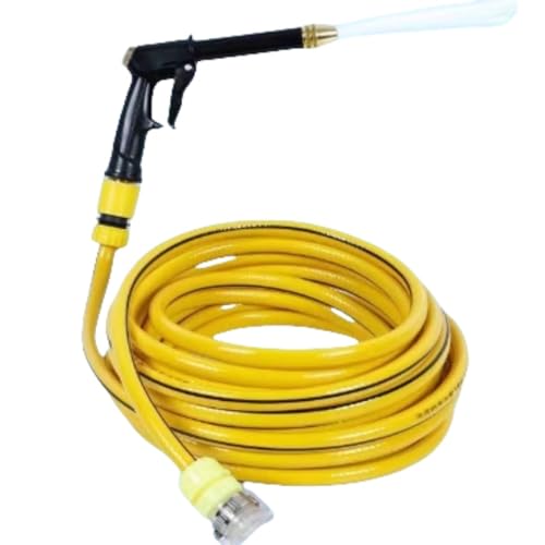 Apaeofl 高圧洗車用ウォーターガン 家庭用水ホース 庭の洗浄 庭の散水セット (50mスーツ)