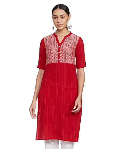 Image of Aurelia Women's Cotton Straight Kurta